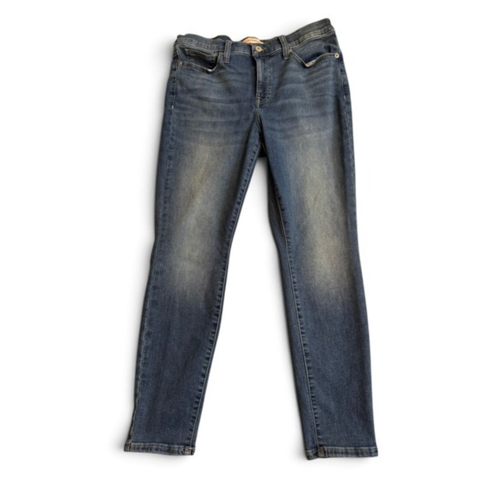Lucky Brand Ava Mid Rise Skinny Jeans Womens 12/31 Blue Stretch Faded Denim